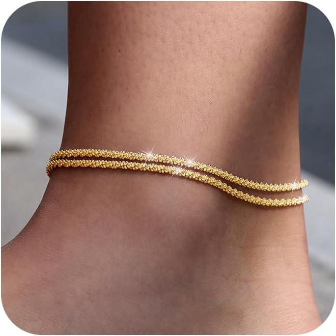 🥰Dainty Gelaagd Waterdicht Enkelbandje Voor