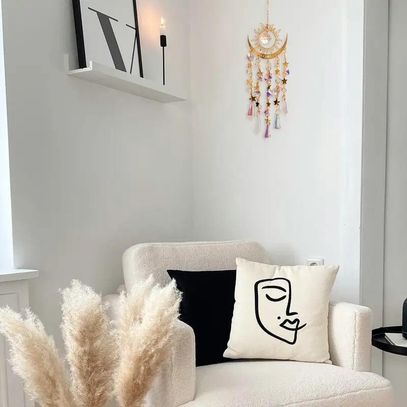 ✨Kristallen zonnevanger, binnen- en buitendecoratie voor raam, slaapkamer, binnenplaats, tuin☪️