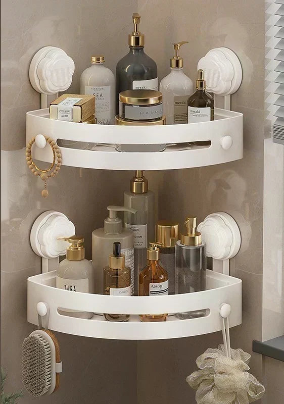 ⏳Tijdelijke aanbieding⏰Opbergrek voor in de hoekdouche🚿Ruimtebesparend en eenvoudig te installeren, perfect om toiletartikelen netjes op te bergen ✨