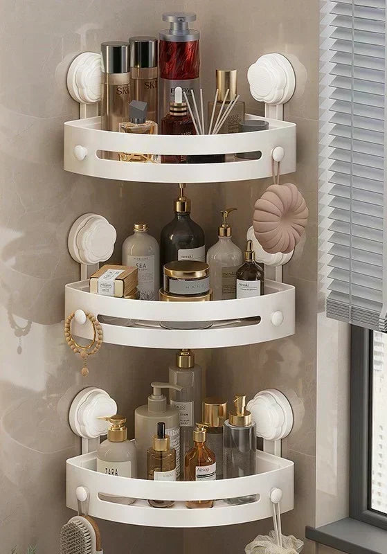 ⏳Tijdelijke aanbieding⏰Opbergrek voor in de hoekdouche🚿Ruimtebesparend en eenvoudig te installeren, perfect om toiletartikelen netjes op te bergen ✨