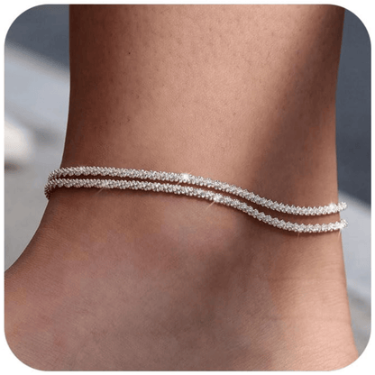 🥰Dainty Gelaagd Waterdicht Enkelbandje Voor
