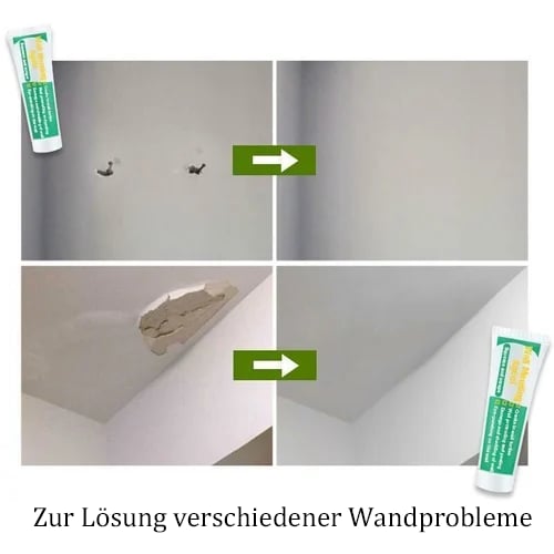 🔥Niet-giftig muurherstelmiddel – vult scheuren & gaten, gemakkelijk aan te brengen & ideaal voor snelle, schone reparaties thuis 🏠