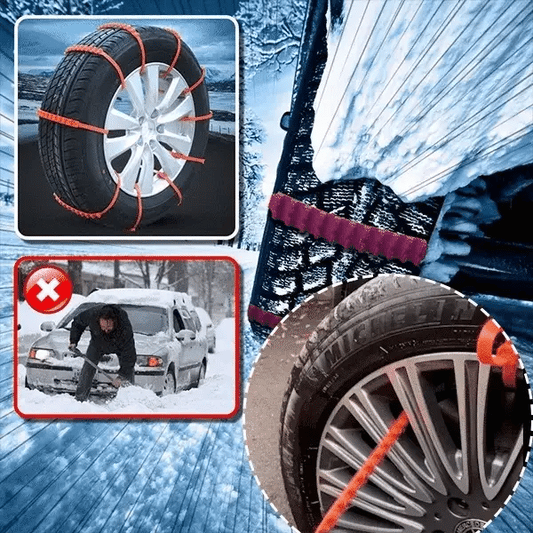 Winter Auto Antislipkettingen - Universeel 10 Stuks Super Slijtvast & Eenvoudig Installeren