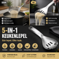 🍲🥄 5-in-1 keukenlepel | Scheppen, zeven, scheiden, malen & openen | 304 RVS | 23,5 cm | Vaatwasmachinebestendig | 50% KORTING!