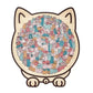 🎁Kerstuitverkoop 49% KORTING🎅135-delige Morandi-kleurige houten puzzel in de vorm van een kat