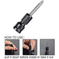 📢📢50% KORTING⏰1/4" Hex Shank Dopsleuteladapter – 1/2" naar 1/4", Snelontgrendeling⚙️