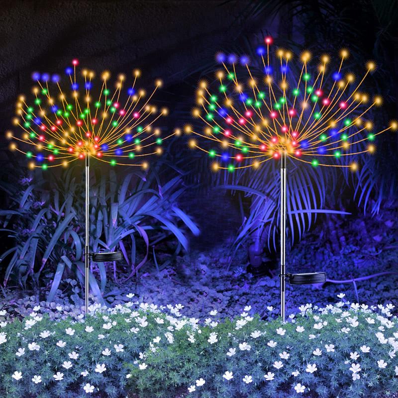 Waterdichte Vuurwerklamp op Zonne-Energie voor de Tuin