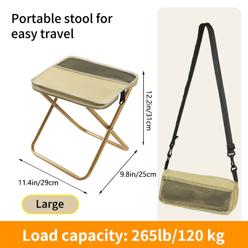 Ultralichte Opvouwbare Kruk – Draagt Tot 120 kg