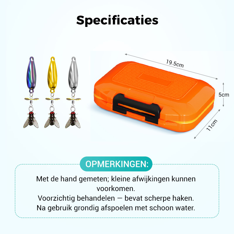 🎣🔥50% KORTING!!✨🎁Metalen propeller kunstaas voor het vangen van vis✨