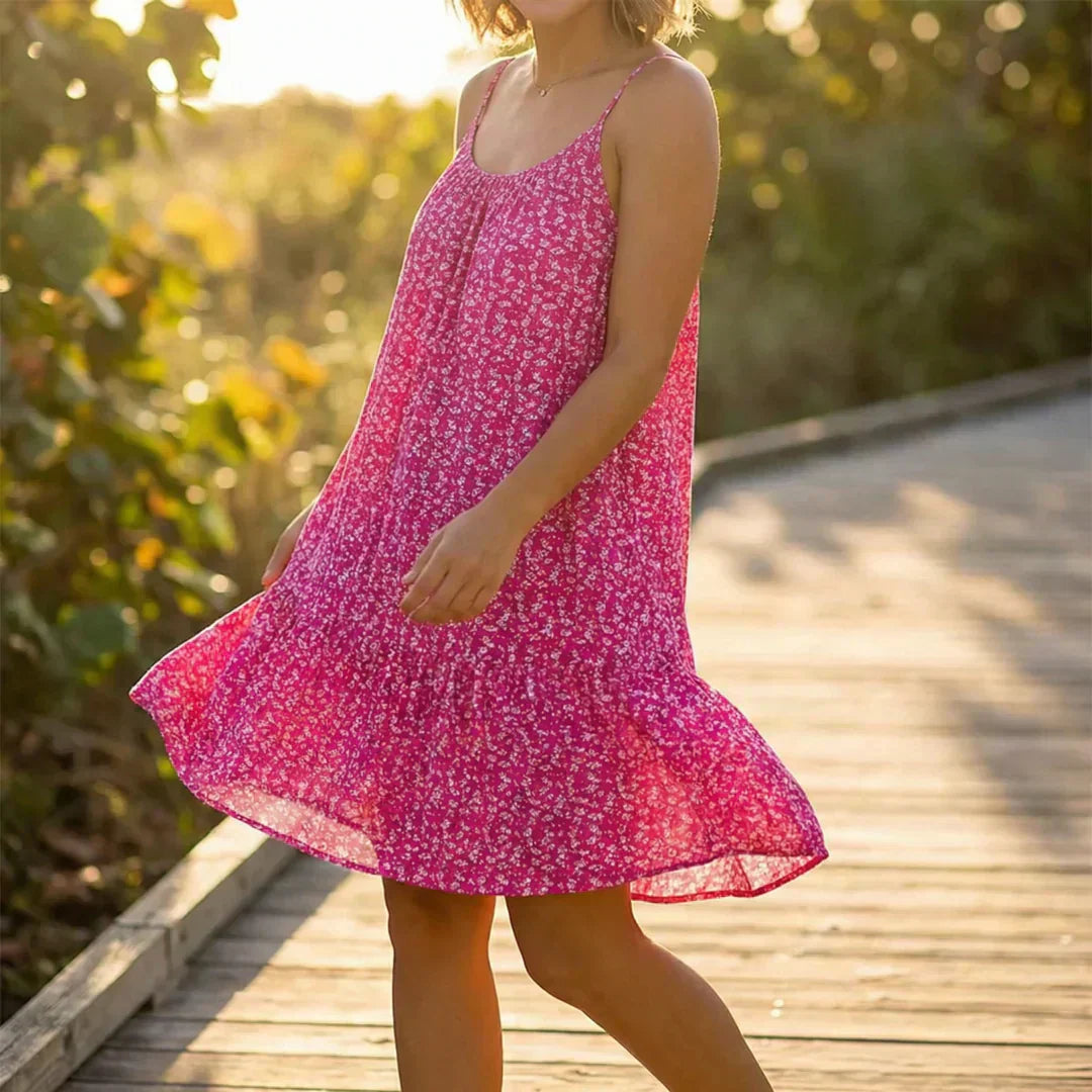 💥Laatste dag - 50% korting👗overhemdjurk met bloemenprint