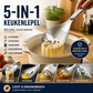 🍲🥄 5-in-1 keukenlepel | Scheppen, zeven, scheiden, malen & openen | 304 RVS | 23,5 cm | Vaatwasmachinebestendig | 50% KORTING!
