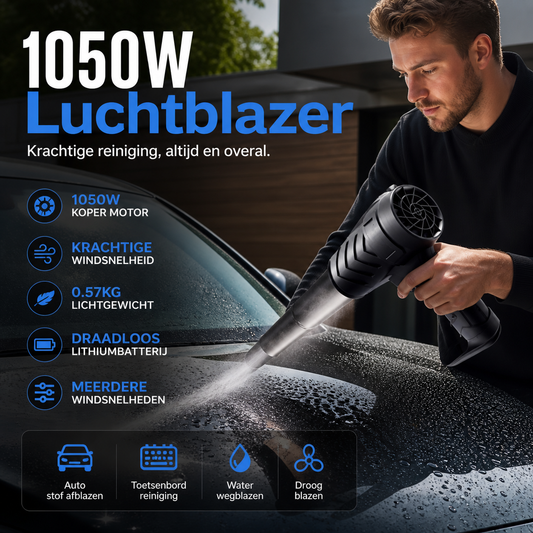 🔥 2026 BESTSELLER! 50% KORTING! 1050W Draadloze Blazer – Krachtig, Draagbaar & Veelzijdig | Voor Auto, Tuin, Garage & Elektronica 💨⚡