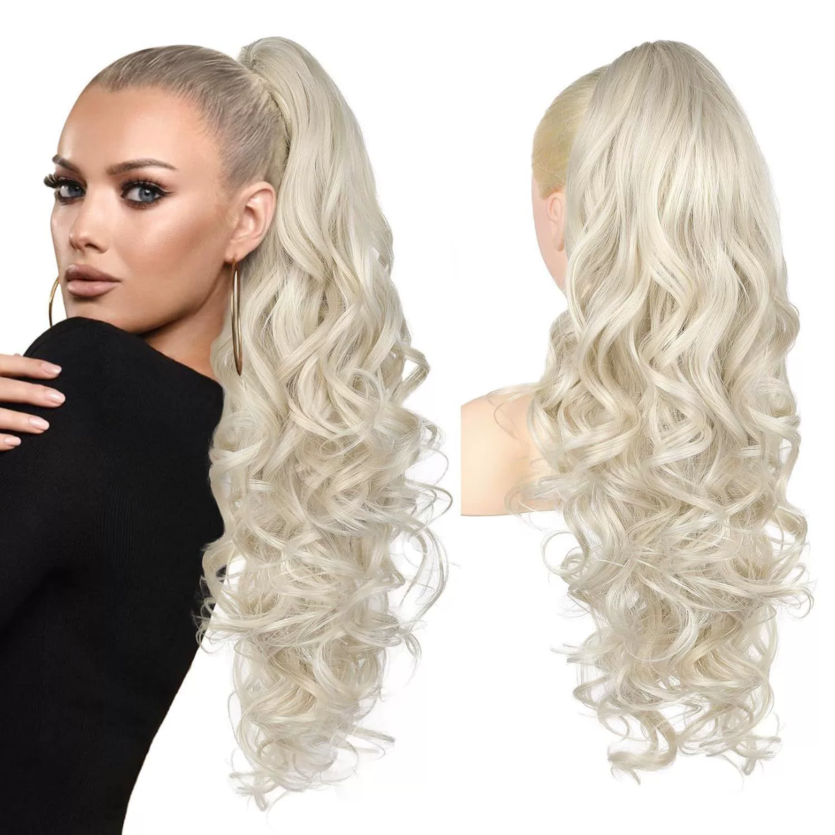 💜Tijdelijke promotie 50% OFF💜Clip-on golvende paardenstaart verlenging