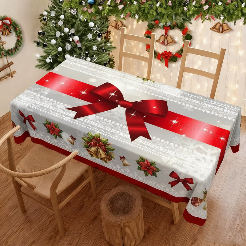 🎄 40% KORTING VOOR BEPERKTE TIJD! 🎁 Stijlvolle Tafelkleed met Kerstprint – Vlekbestendig, Kreukvrij, Makkelijk Schoon te Maken ✨