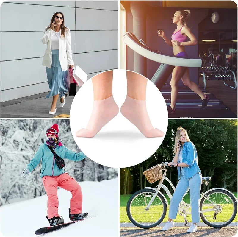 🧦 Hydraterende Silicone Voetsokken — Exfolierend, Wasbaar & Geschikt voor Mannen & Vrouwen ✨