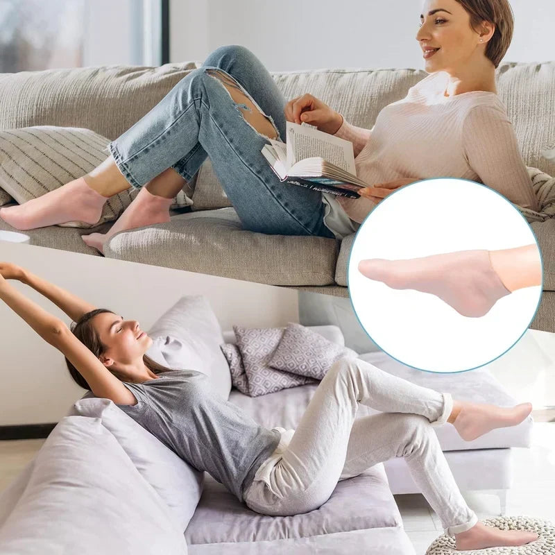 🧦 Hydraterende Silicone Voetsokken — Exfolierend, Wasbaar & Geschikt voor Mannen & Vrouwen ✨