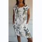 🌷Dames Jurk met Ronde Hals & Botanische Print – Fris, Comfortabel & Perfect voor het Voorjaar