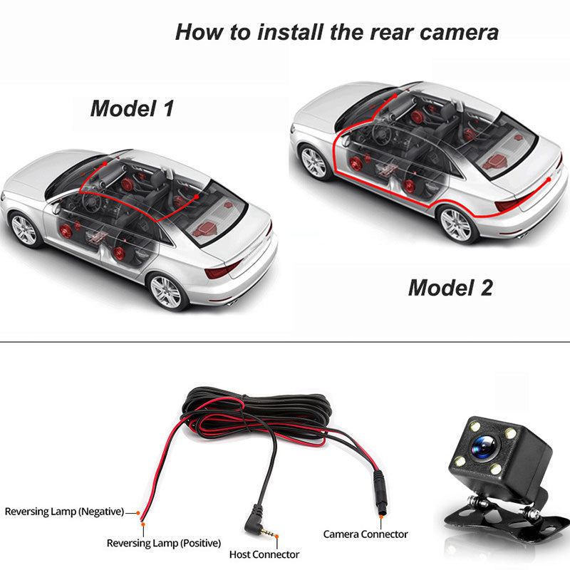 🚗🎥50% KORTING | 1080P 3-Camera Dashcam – Voor, Binnen & Achter Tegelijk Opnemen