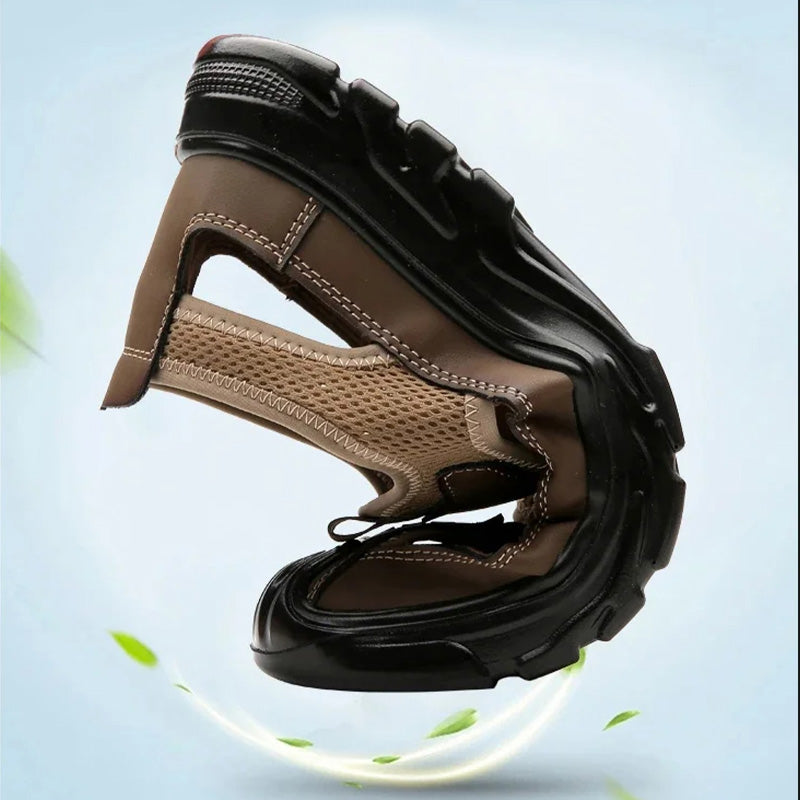 Lichtgewicht sandalen met zachte zool en holle mesh