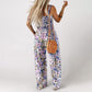 🌼Dames casual print overall met spaghettibandjes