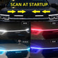 🚗✨ -50% ZOMERACTIE! LED Motorkaplamp – Scan Start Dynamisch Opstarten – 12V Universeel – Siliconen + LED – 1,2/1,5/1,8m – Wit/Blauw/Rood 🌟