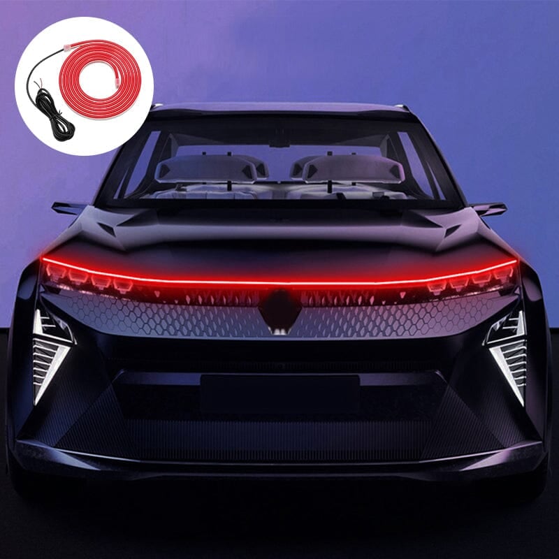 🚗✨ -50% ZOMERACTIE! LED Motorkaplamp – Scan Start Dynamisch Opstarten – 12V Universeel – Siliconen + LED – 1,2/1,5/1,8m – Wit/Blauw/Rood 🌟