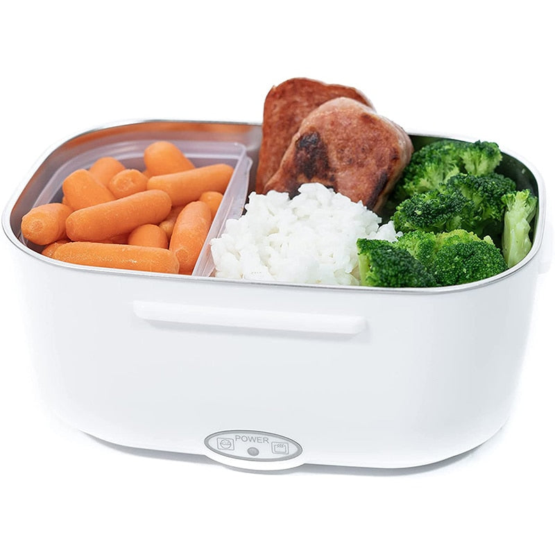 Draagbare Elektrische Lunch Box 60W - Auto & Thuis Verwarmde Lunchbox 1,5L