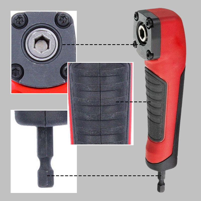 🔧 50% KORTING – Haakse Booradapter met Magnetische Draaihulp | Voor Moeilijk Bereikbare Plekken | Roestvrij Staal & Compact