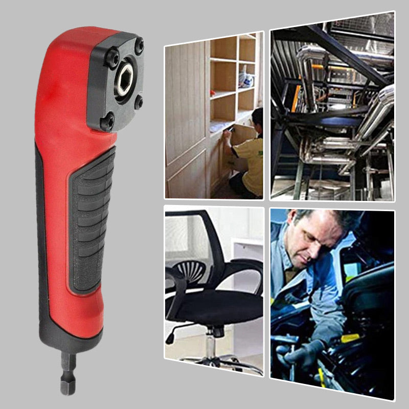 🔧 50% KORTING – Haakse Booradapter met Magnetische Draaihulp | Voor Moeilijk Bereikbare Plekken | Roestvrij Staal & Compact