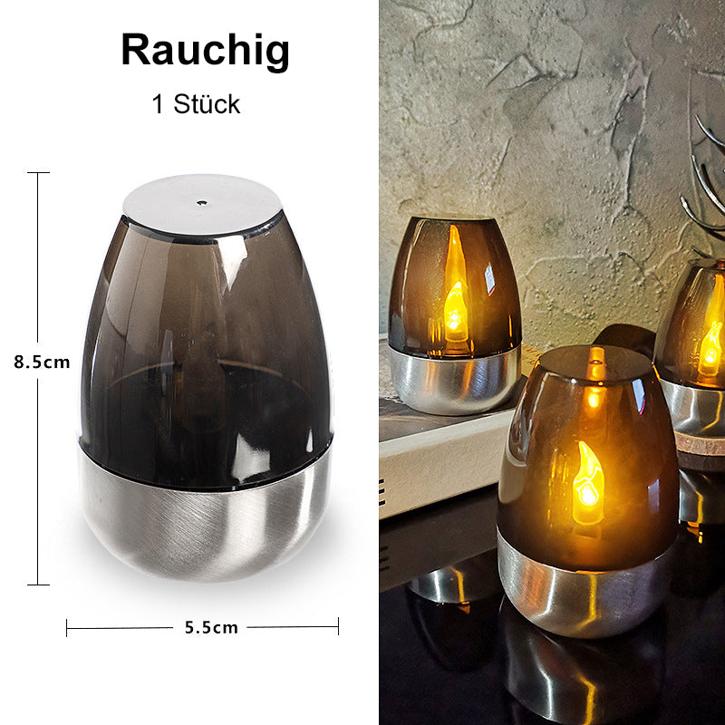 🕯️KOOP 2 KRIJG 1 GRATIS!☀️Set van 6 LED-tafellampen op zonne-energie – Vlamloos & Waterdicht, Automatisch aan/uit met schemersensor voor tuin & feestjes🏕️