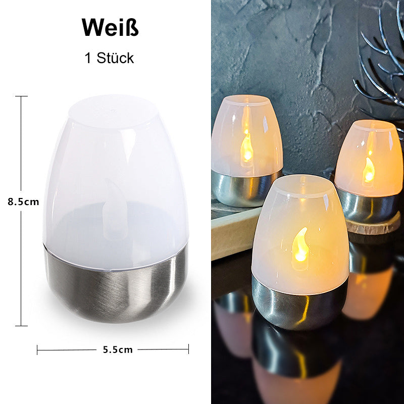 🕯️KOOP 2 KRIJG 1 GRATIS!☀️Set van 6 LED-tafellampen op zonne-energie – Vlamloos & Waterdicht, Automatisch aan/uit met schemersensor voor tuin & feestjes🏕️