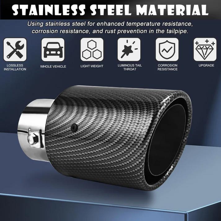 ✨Monteer & Het Lijkt Alsof Je Vuur Spuwt, LED's 's Nachts Super Vet | Geluid Wordt Zachter, Geen Klachten Van Buren | Zelf Monteren In 10 Minuten, Geen Garage Nodig | Carbon + RVS, Geen Roest Of Vervorming | HALF PRICE 🎉