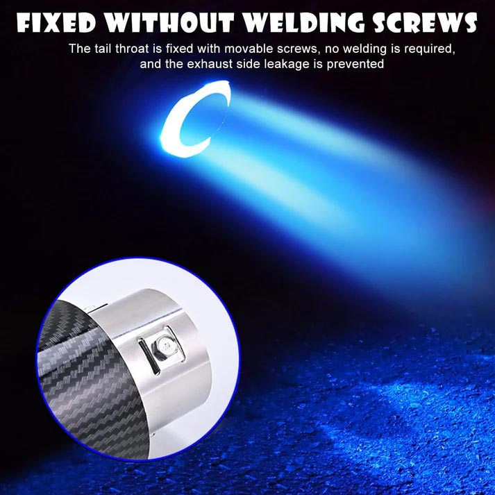 ✨Monteer & Het Lijkt Alsof Je Vuur Spuwt, LED's 's Nachts Super Vet | Geluid Wordt Zachter, Geen Klachten Van Buren | Zelf Monteren In 10 Minuten, Geen Garage Nodig | Carbon + RVS, Geen Roest Of Vervorming | HALF PRICE 🎉