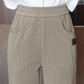Dames Hoge Taille Warme Fleece-gevoerde Broeken - Winter Corduroy Legging
