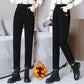 Dames Hoge Taille Warme Fleece-gevoerde Broeken - Winter Corduroy Legging