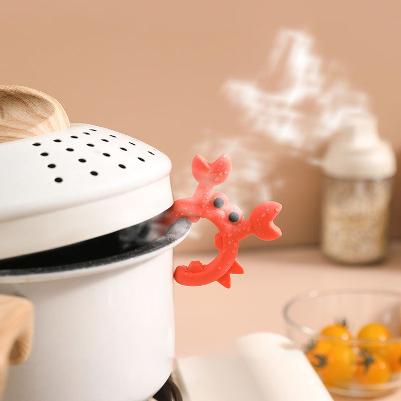 🦀Krabbenbestekhouder — met één hand te gebruiken, spatbestendig en hittebestendig. Zo blijft je keuken netjes — haal hem nu snel in huis! ✅