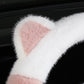 🎁Zachte pluchen stuurwielhoes met kattenoren: antislip, universeel & super schattig! 🐾🎅