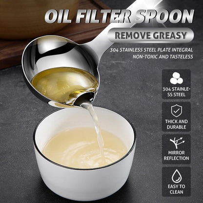 🥄 LIMITED-TIME 49% OFF! 🍳 Oil Separator Ladle – Grease Remover, Strainer & Kitchen Essential – Dual-Use Stainless Steel Design with Patented Bypass Spout ✨