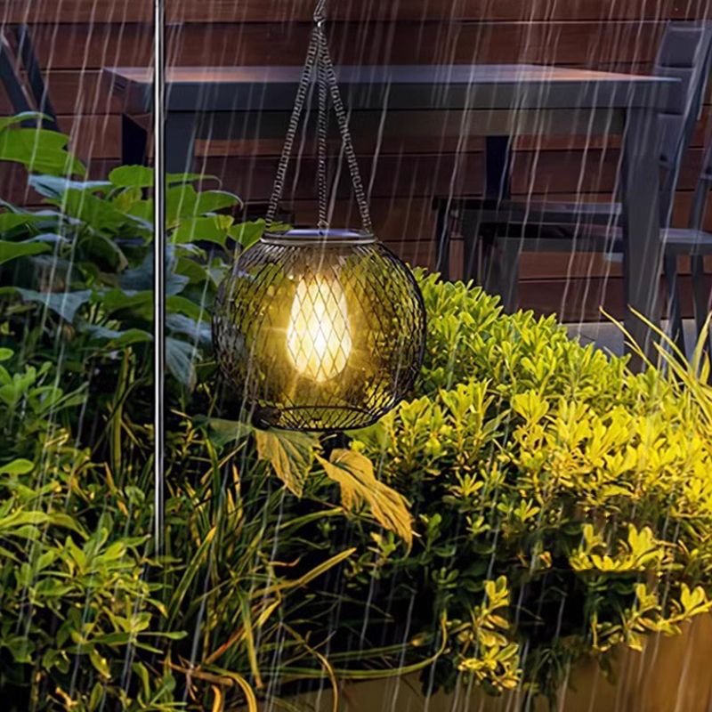 🌟Retro metalen lantaarns op zonne-energie