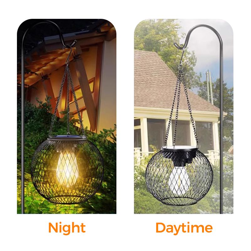 🌟Retro metalen lantaarns op zonne-energie