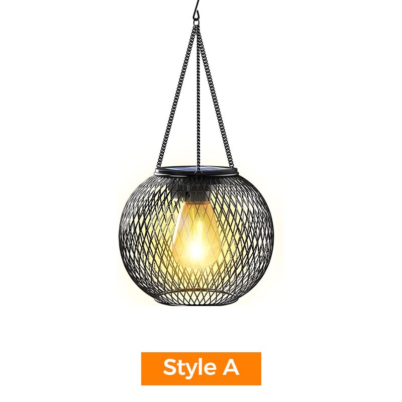 🌟Retro metalen lantaarns op zonne-energie