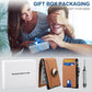 🔥Portemonnee voor mannen💖met Pop Up Aluminium Case Geldclip Slanke lederen sleuven creditcard houder RFID Blokkeren Bifold Minimalistische portemonnee