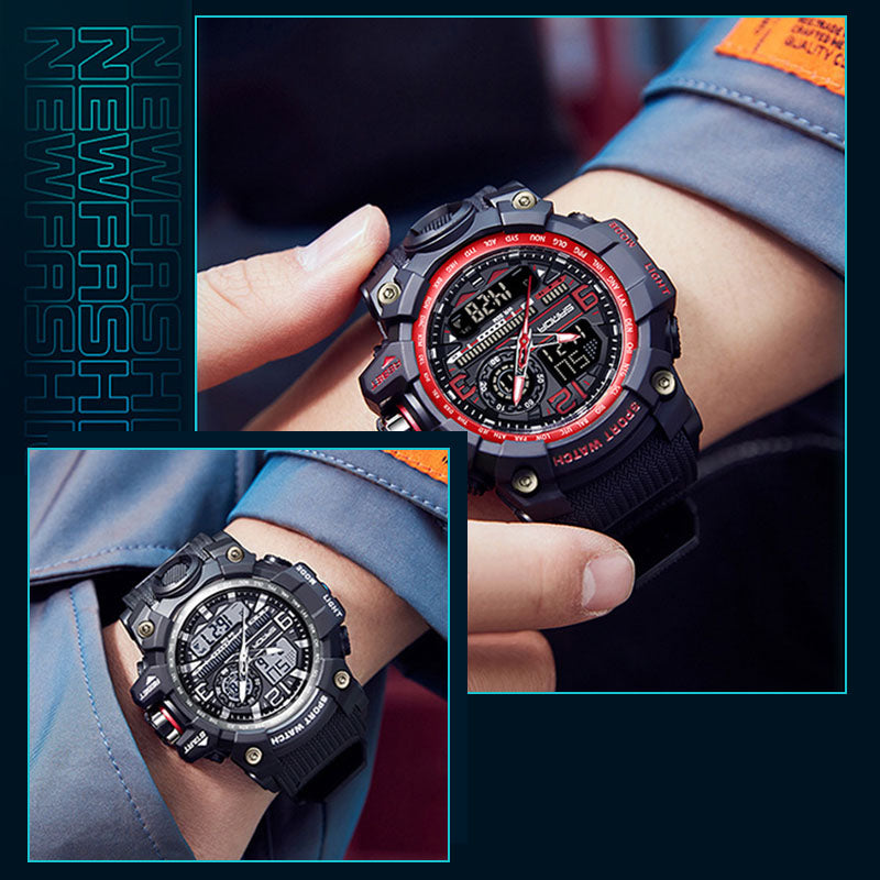⌚ 50% KORTING NU! 💦 Heren Multifunctioneel Waterdicht Lichtgevend Horloge – 50M, Schokbestendig & Nachtzicht 🌃