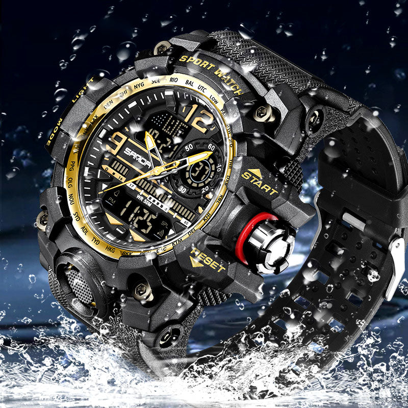⌚ 50% KORTING NU! 💦 Heren Multifunctioneel Waterdicht Lichtgevend Horloge – 50M, Schokbestendig & Nachtzicht 🌃