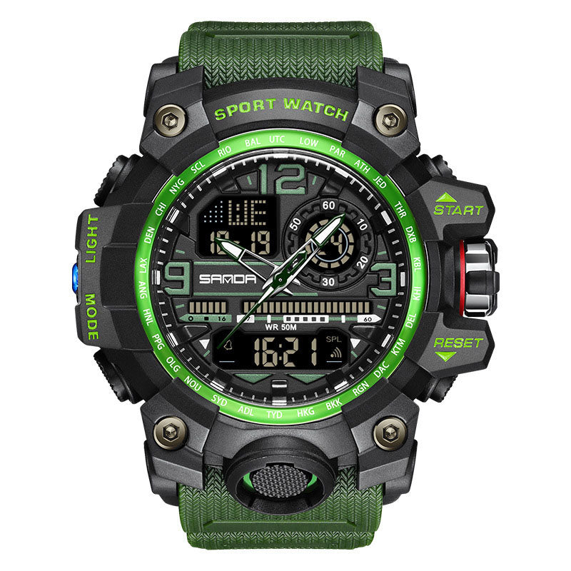 ⌚ 50% KORTING NU! 💦 Heren Multifunctioneel Waterdicht Lichtgevend Horloge – 50M, Schokbestendig & Nachtzicht 🌃