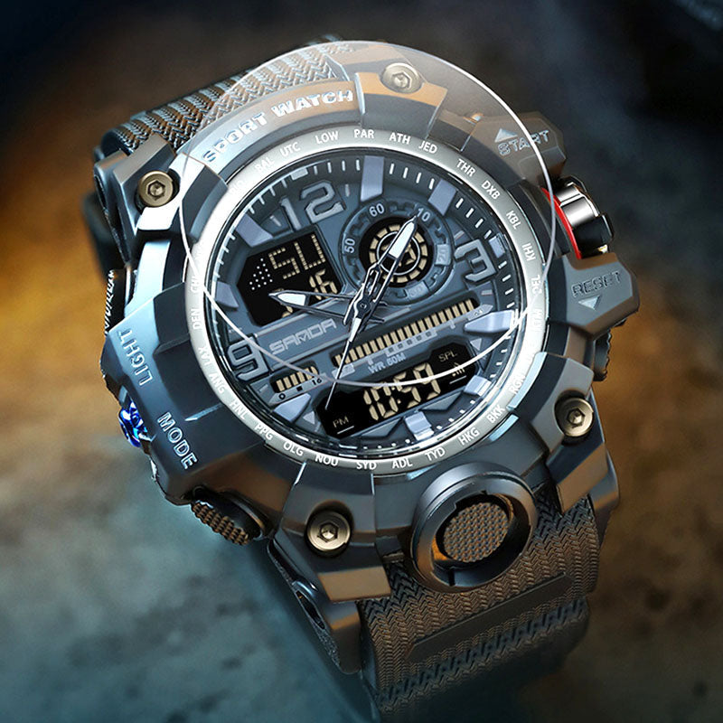 ⌚ 50% KORTING NU! 💦 Heren Multifunctioneel Waterdicht Lichtgevend Horloge – 50M, Schokbestendig & Nachtzicht 🌃