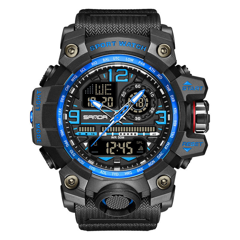 ⌚ 50% KORTING NU! 💦 Heren Multifunctioneel Waterdicht Lichtgevend Horloge – 50M, Schokbestendig & Nachtzicht 🌃