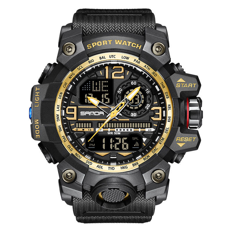 ⌚ 50% KORTING NU! 💦 Heren Multifunctioneel Waterdicht Lichtgevend Horloge – 50M, Schokbestendig & Nachtzicht 🌃