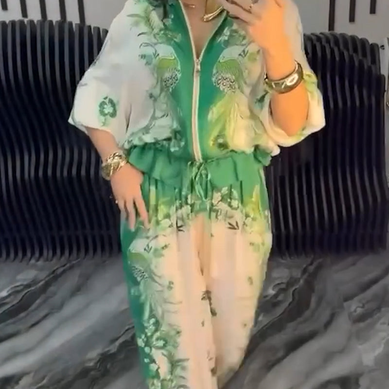 🔥Dames Elegante Rits Twee-Delige Set