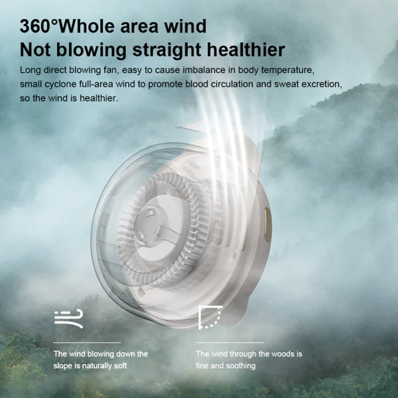 🔥Laatste dag - 50% korting🔥Kleine Wervelwind Clip Taille Nek Ventilator